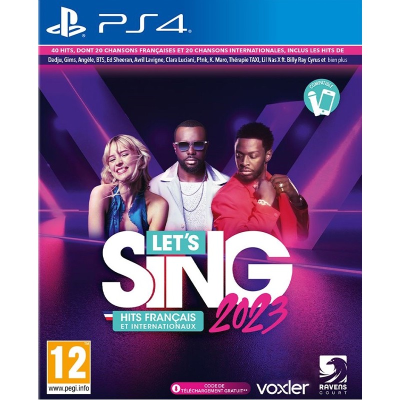 Let's Sing 2023 - Hit français et internationaux + 1 Microphone - PS4