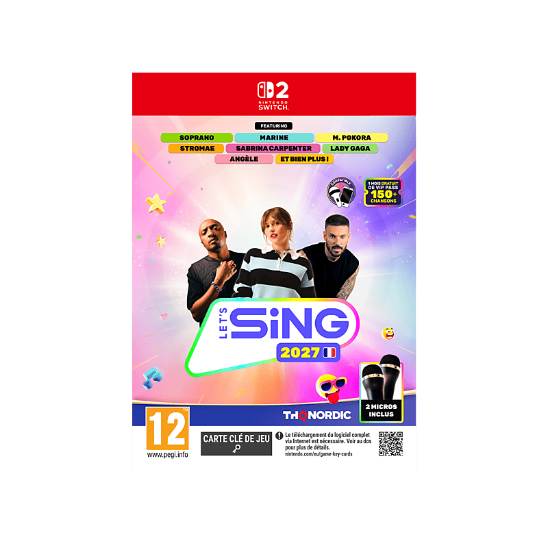 Let's Sing 2027 - Hits Français  + 2 Mic Bundle - Switch 2