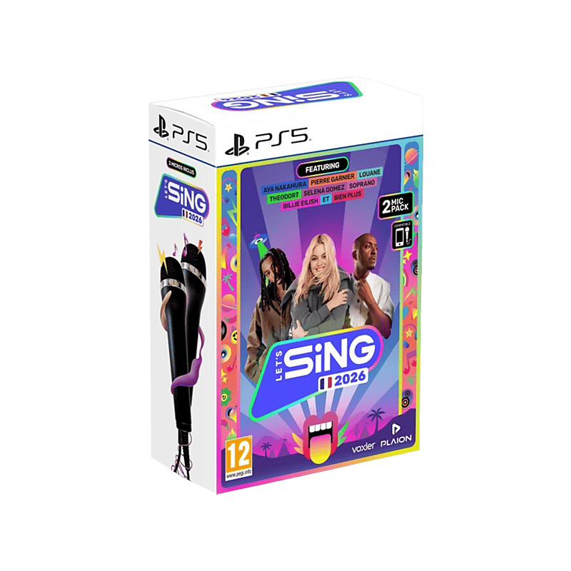 Let's Sing 2026 + 2 Microphones - Version Française - PS5