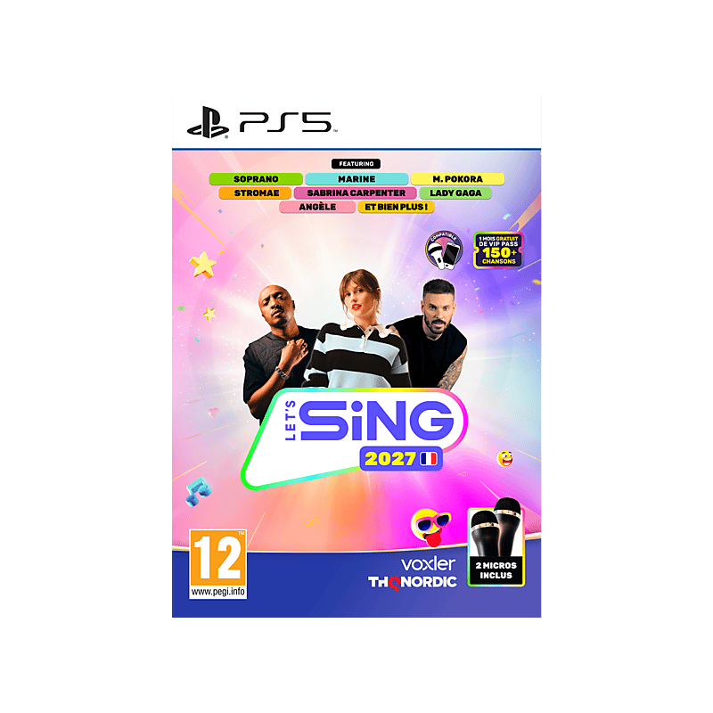 Let's Sing 2027 - Hits Français  + 2 Mic Bundle - PS5